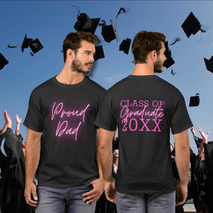 Camiseta Classe de Pai Ortopolho do Script Neon-Pink do For