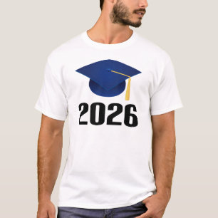 Camiseta Classe de presente graduado do chapéu 2026