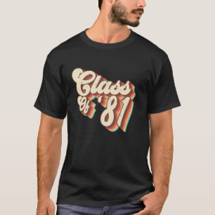 Camiseta Classe De Retrato De Reunião De 1981, Segundo grau