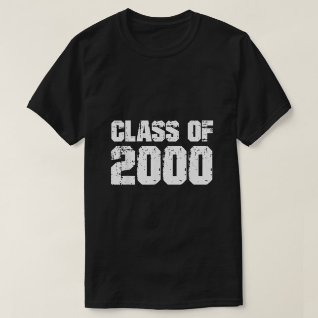 Camiseta Classe de Reuni do Segundo grau de Graduação 2000 (Frente do Design)