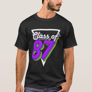 Camiseta Classe de Reunião do segundo grau de 1987 87 32 an