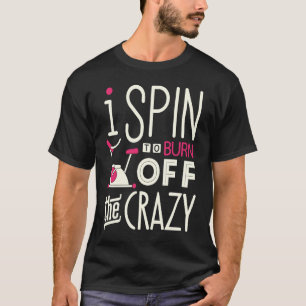 Camiseta Classe de rotação Queimar uma bicicleta de fiação