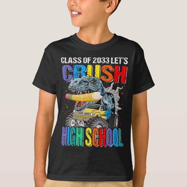Camiseta Classe De Segundo grau De Escoamento De Vamos 2033 (Frente)