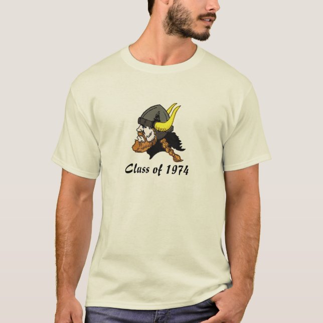 Camiseta Classe de Viking de seu ano feito sob encomenda (Frente)