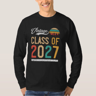 Camiseta Classe de Vintage do Segundo grau 2027 ou Gradu Un