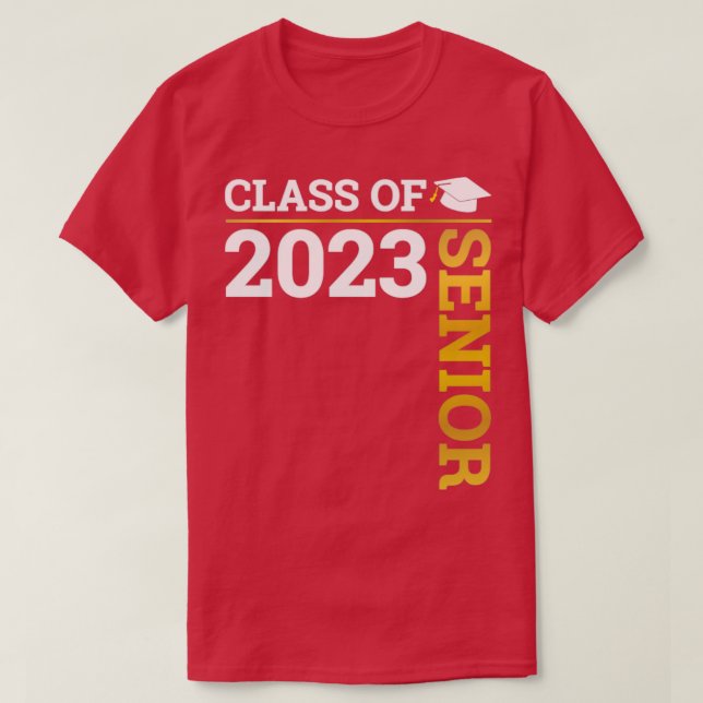 Camiseta Classe do formando de mais velho 2023 para a gradu (Frente do Design)