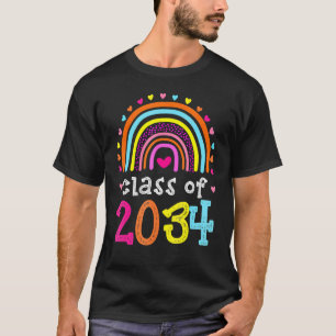 Camiseta Classe Do Formando Rainbow 2034 Preschool Kinderga