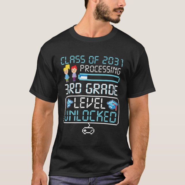 Camiseta Classe Do Grau 2031 3Rd Gamin Funny (Frente)