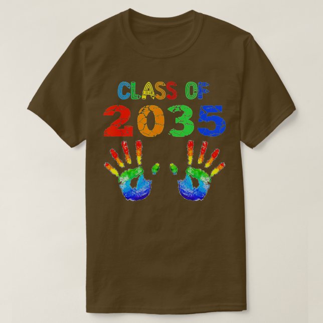 Camiseta Classe Do Jardim De Infância 2035 Pré K Cresce Com (Frente do Design)