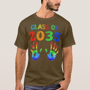 Camiseta Classe Do Jardim De Infância 2035 Pré K Cresce Com