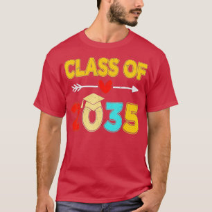 Camiseta Classe Do Jardim De Infância 2035 Pré K Cresce Com
