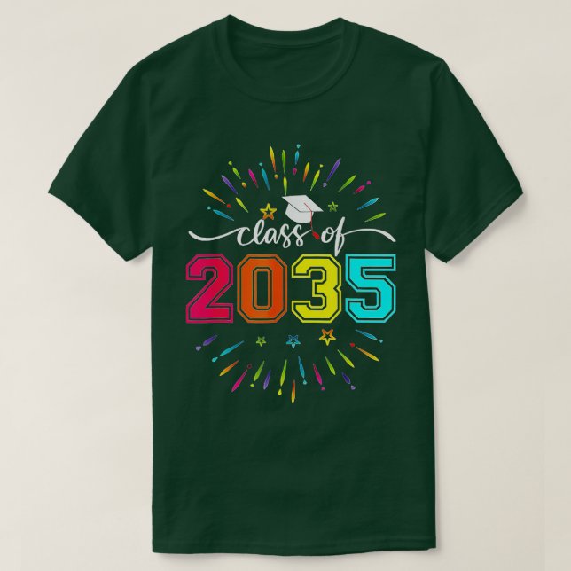 Camiseta Classe Do Jardim De Infância 2035 Pré K Cresce Com (Frente do Design)