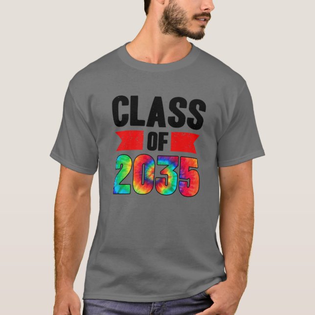 Camiseta Classe Do Jardim De Infância De 2035 Cresce Com A  (Frente)