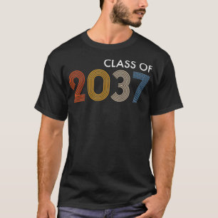 Camiseta Classe do jardim de infância de 2037 cresce comig