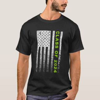 Camiseta Classe Do Mais velho De Bandeira Americano Vintage