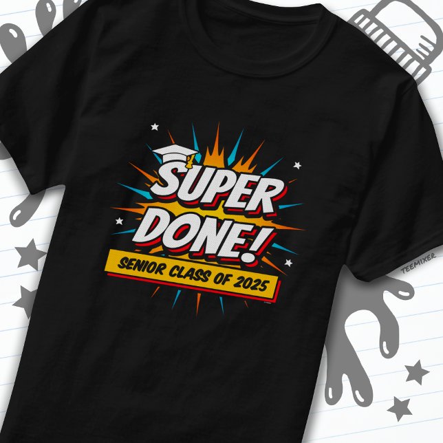Camiseta Classe do Mais velho Super Comic 2025 Formando 202 (Criador carregado)