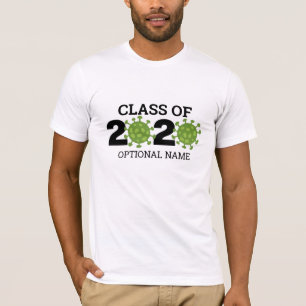 Camiseta Classe do nome personalizado de graduação de vírus