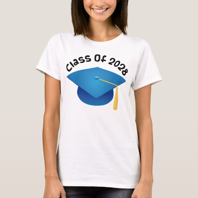 Camiseta Classe do presente 2028 graduado (Frente)