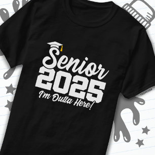 Camiseta Classe do Segundo grau de graduação de 2025 - Mais