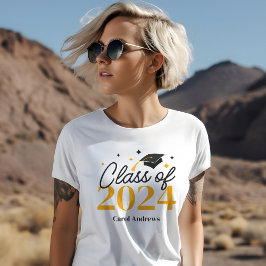 Camiseta Classe Elegante de Formandos de 2024 para Formataç