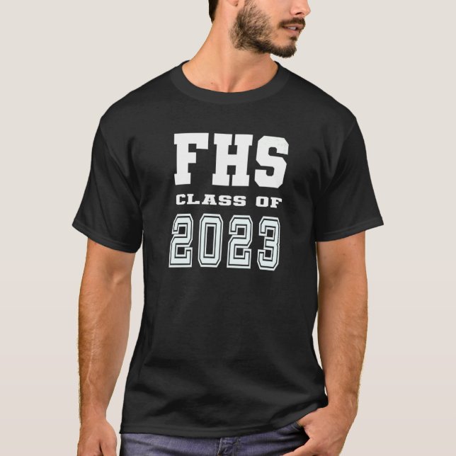 Camiseta Classe FHS de Formando de Professores Estudantes d (Frente)