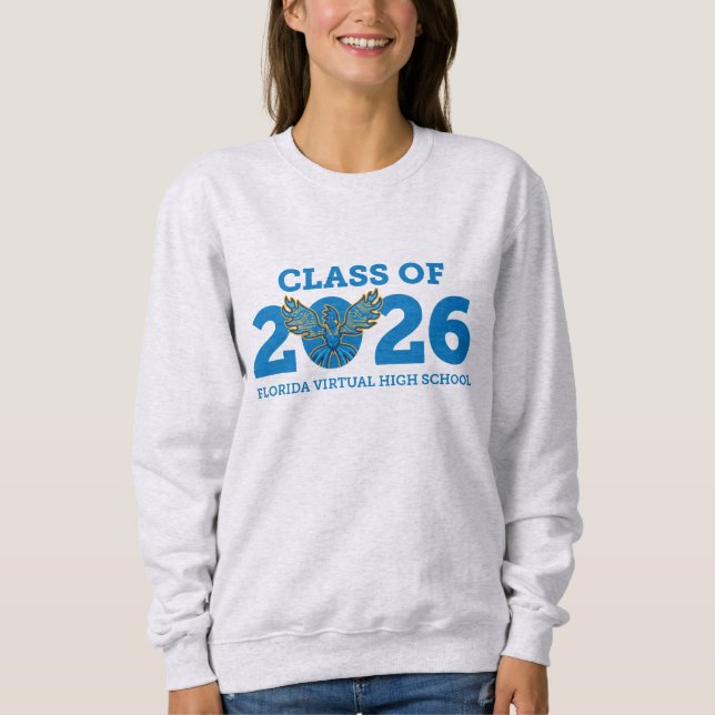 Camiseta Classe FVHS de 2026 Sweatshirt (Ash) (Frente)