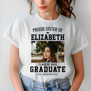 Camiseta Classe Irmã Orgulhosa de Personalização Pai do For