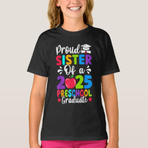 Camiseta Classe Irmã Orgulhosa do Formando de Pré-Escolas 2