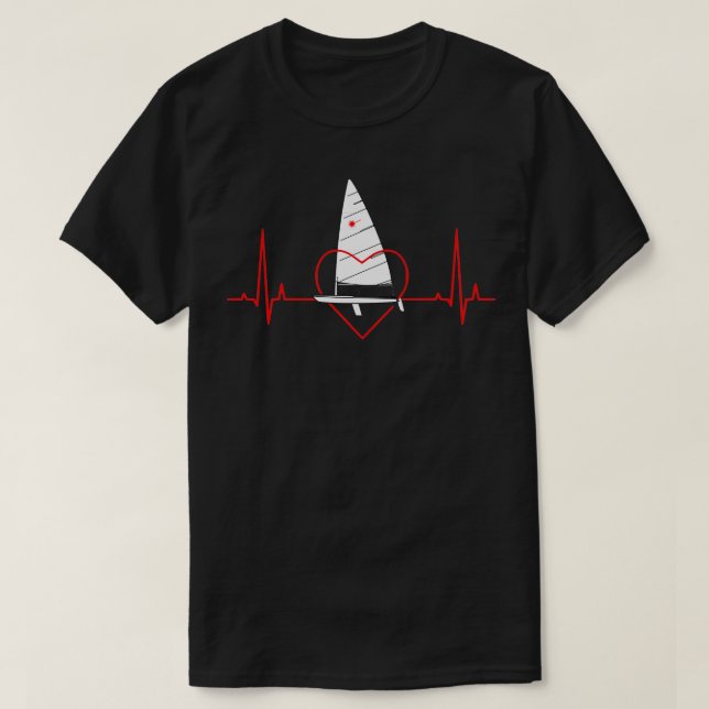 Camiseta Classe laser Pulsação à vela Batimentos cardíacos  (Frente do Design)