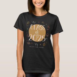 Camiseta Classe Manuscrita Cute Confetti Personalizada de 2