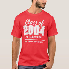 Camiseta Classe Personalizada de Reunião de Segundo grau de