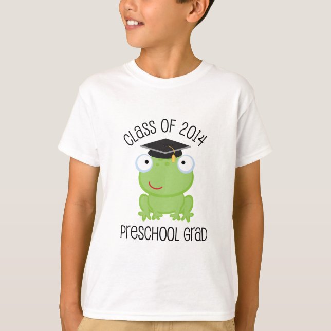 Camiseta Classe pré-escolar da graduação 2014 (sapo) (Frente)