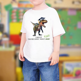 Camiseta Classe Roar de 2024 Crianças Graduação de Dinossau