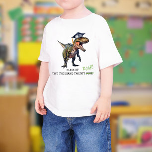 Camiseta Classe Roar de 2024 Crianças Graduação de Dinossau