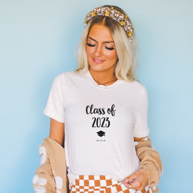 Camiseta Classe Simples e Chic de 2023 com Boné e Tassel (Criador carregado)