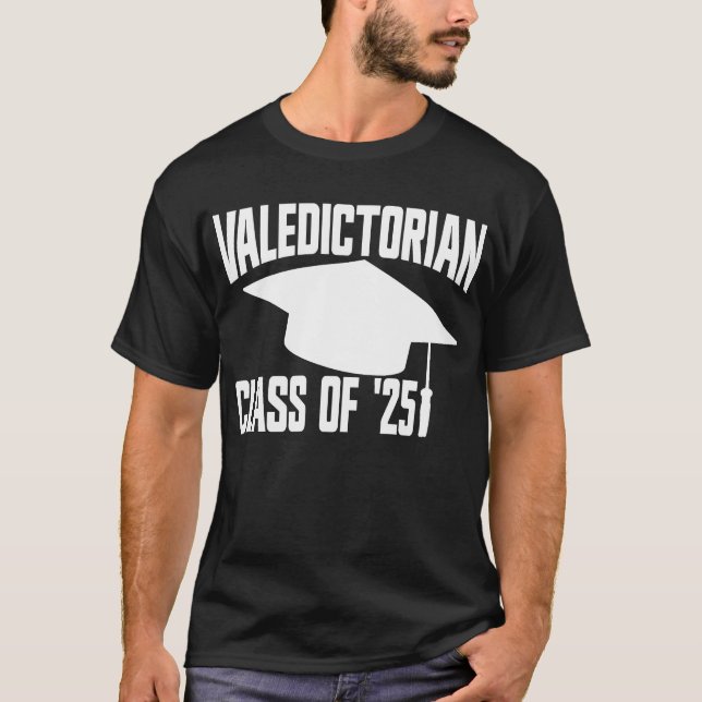 Camiseta Classe Valedictoriana de "25 Graduação 2025" (Frente)