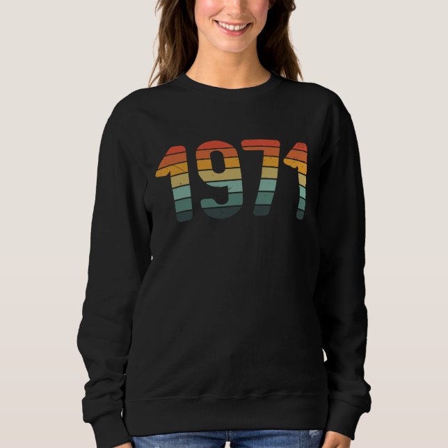 Camiseta Classic 1971  BDay Vintage Sunset (Frente)