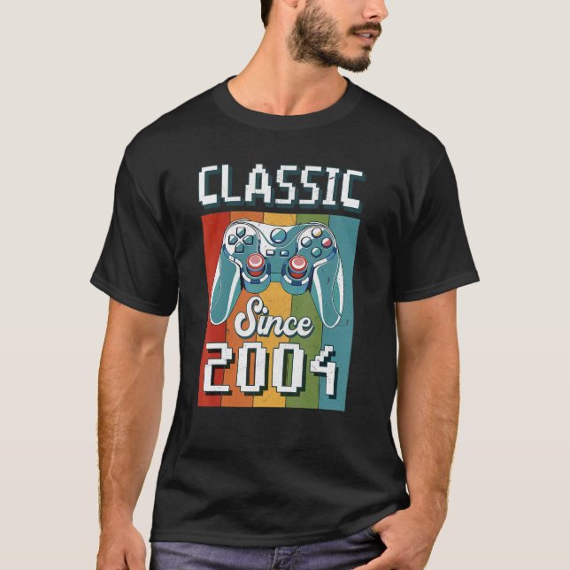 Camiseta Classic 2004 18th Birthday Video Game Controller G (Frente)