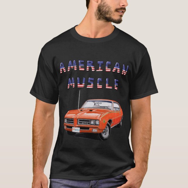 Camiseta Classic American Muscle Car (Frente)