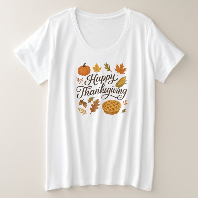 Camiseta Classic Autumn/Thanksgiving  (Frente do Design)