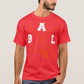 Camiseta Classic BAL Baltimore Maryland Orange Vintage Outl