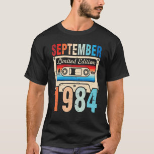 Camiseta Classic Birthday Nascer Em Setembro De 1984 Ltd Ed
