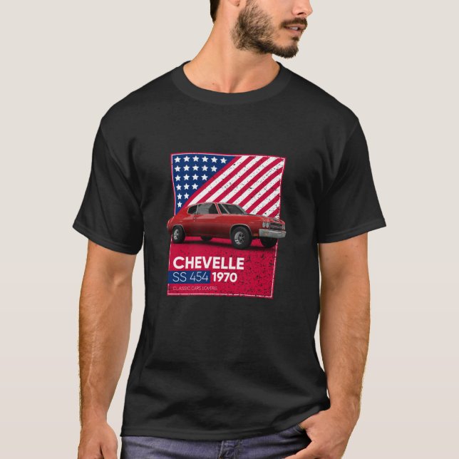 Camiseta Classic Cars Chevelle SS 454 1970 (Frente)