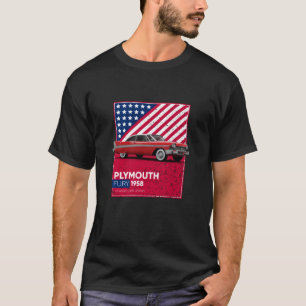 Camiseta Classic Cars Plymouth Fury 1958