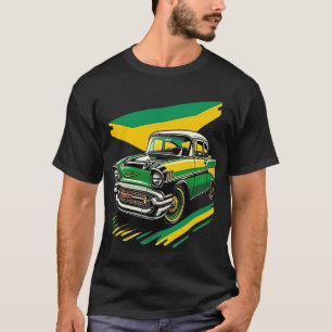 Camiseta Classic Chevrolet Bel Air in Green and Yellow