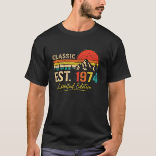 Camiseta Classic Est 1974 Limited Edition Men Women Vintage