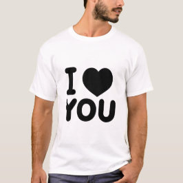 Camiseta Classic "I Love You" Heart
