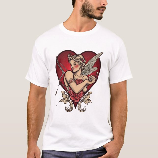 Camiseta Classic Ink Love: Eterno Tattoo Camisetas" (Frente)