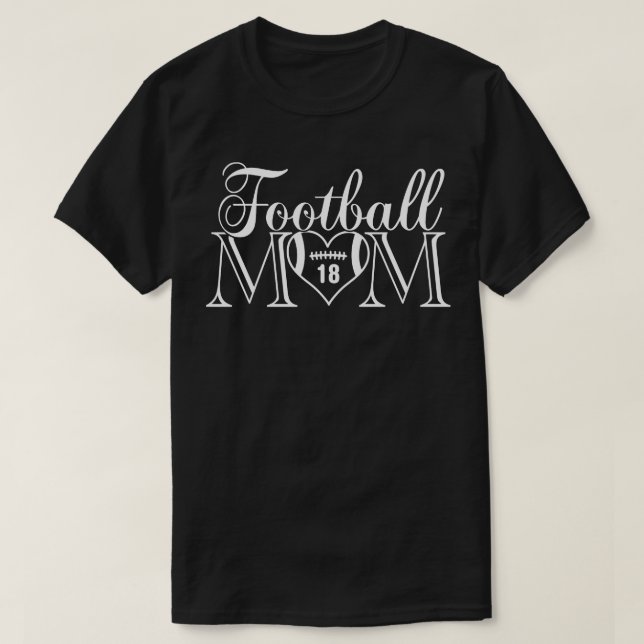 Camiseta Classic Mãe 18 Esse É O Meu Numero De Jersey (Frente do Design)