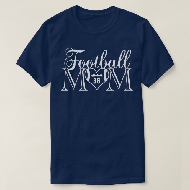 Camiseta Classic Mãe 36 Esse É O Meu Numero De Jersey (Frente do Design)